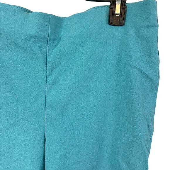 Chicos Easywear Womens Pull On Blue Stretch Tapered Leg Flat Front Pants 1 / M - Picture 9 of 16